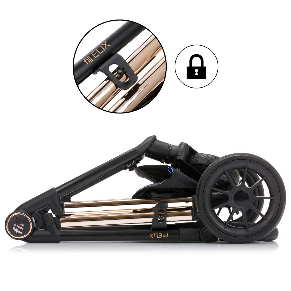 Fillikid Elix dječja kolica 2u1, crna