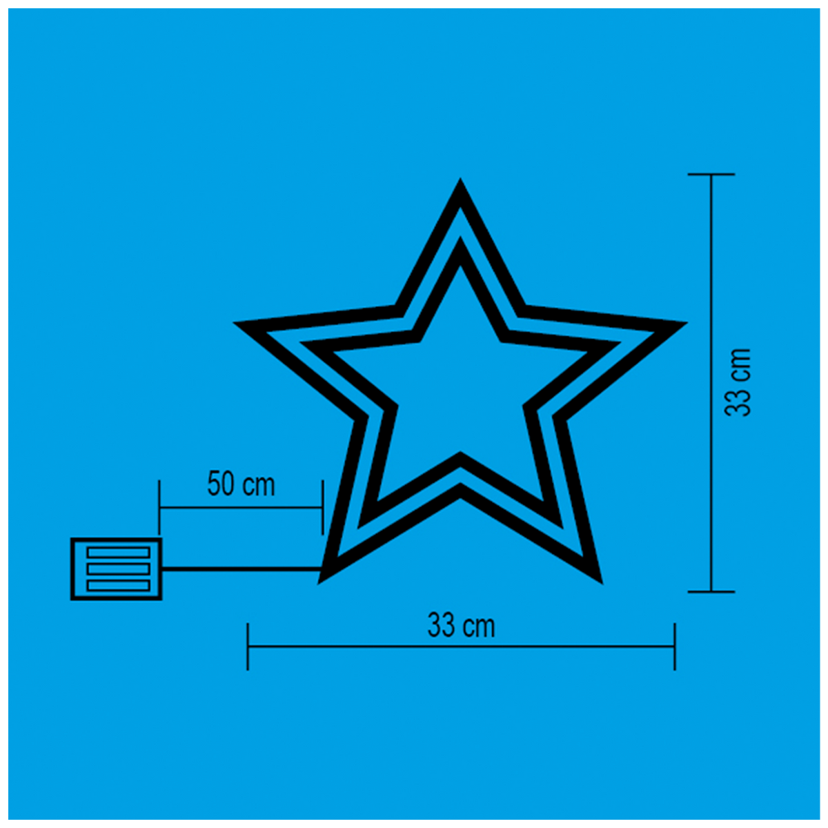 home Dekorativna rasvjeta, ukras za prozor - KID 503 B/WW