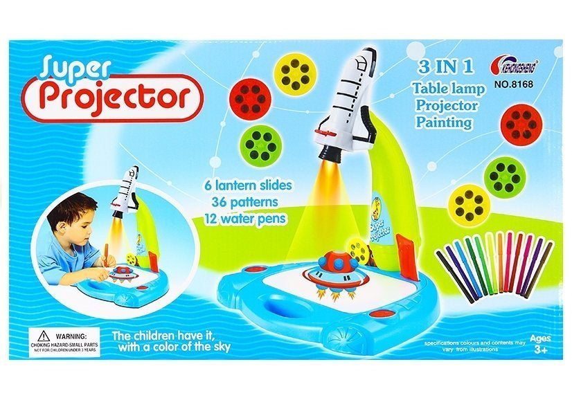 Projektor za crtanje sa motivom rakete  - 36 elemenata