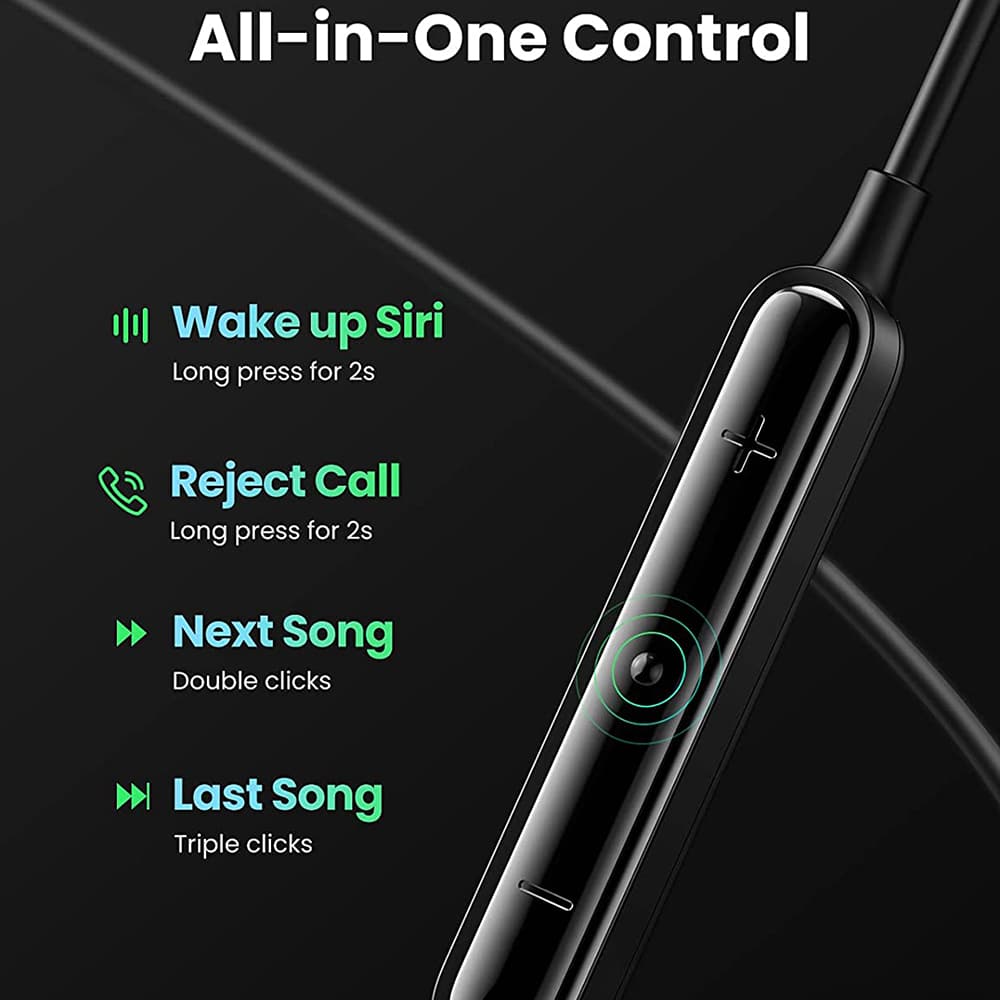 Ugreen - Stereo slušalice (30631) - In-Ear s MFI Lightning priključkom - crne