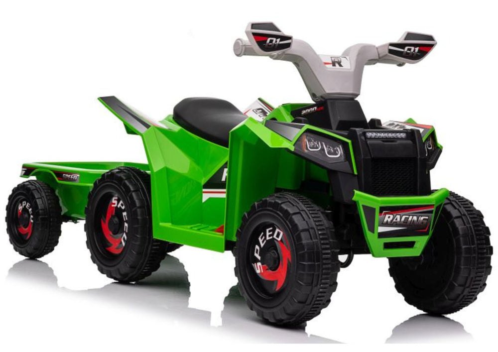 Quad na akumulator s prikolicom XMX630T - zeleni