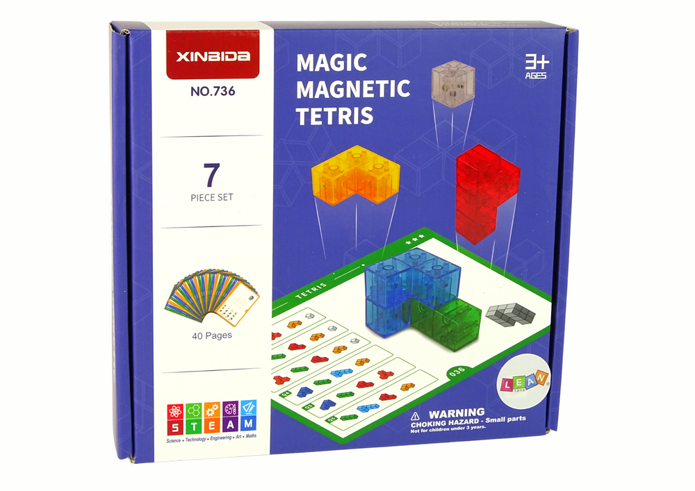 Magična magnetska kocka sa 7 elemenata - šarena