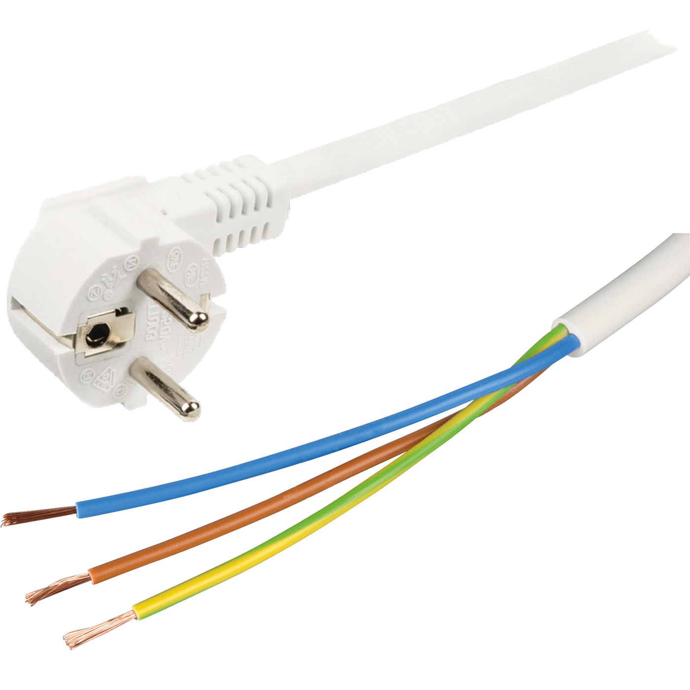 home Produžni kabel, 5 utičnica, prekidač, 1.5mm², 3 met, bijeli - NV 5K-3/WH/1.5