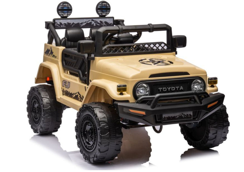 Licencirani auto na akumulator Toyota FJ White 4x4 - khaki