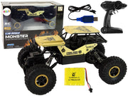 Buggy na daljinsko upravljanje Monster 1:18 - crno/zlatni