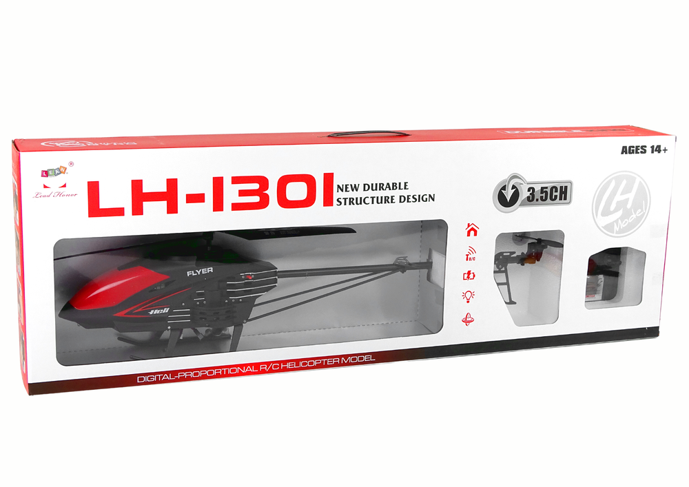 Helikopter na daljinsko upravljanje LH-1301 2.4G - crni