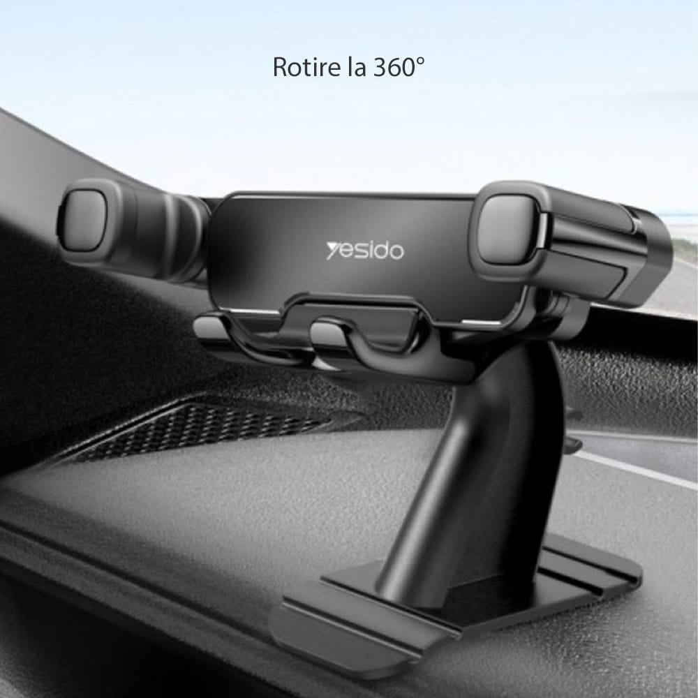 Yesido - Auto držač (C90) s Gravity Gripom za instrument ploču - crni