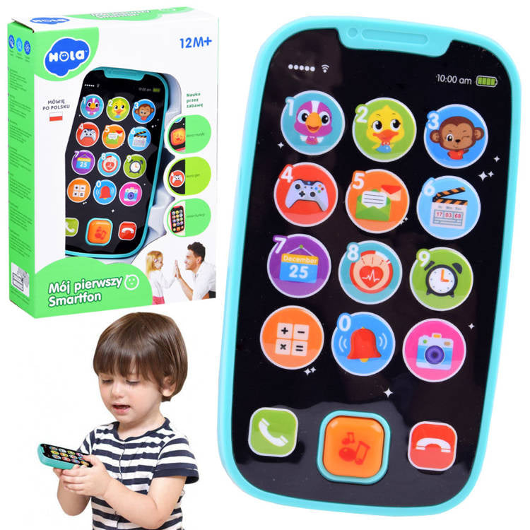Interaktivni baby smartphone plavi