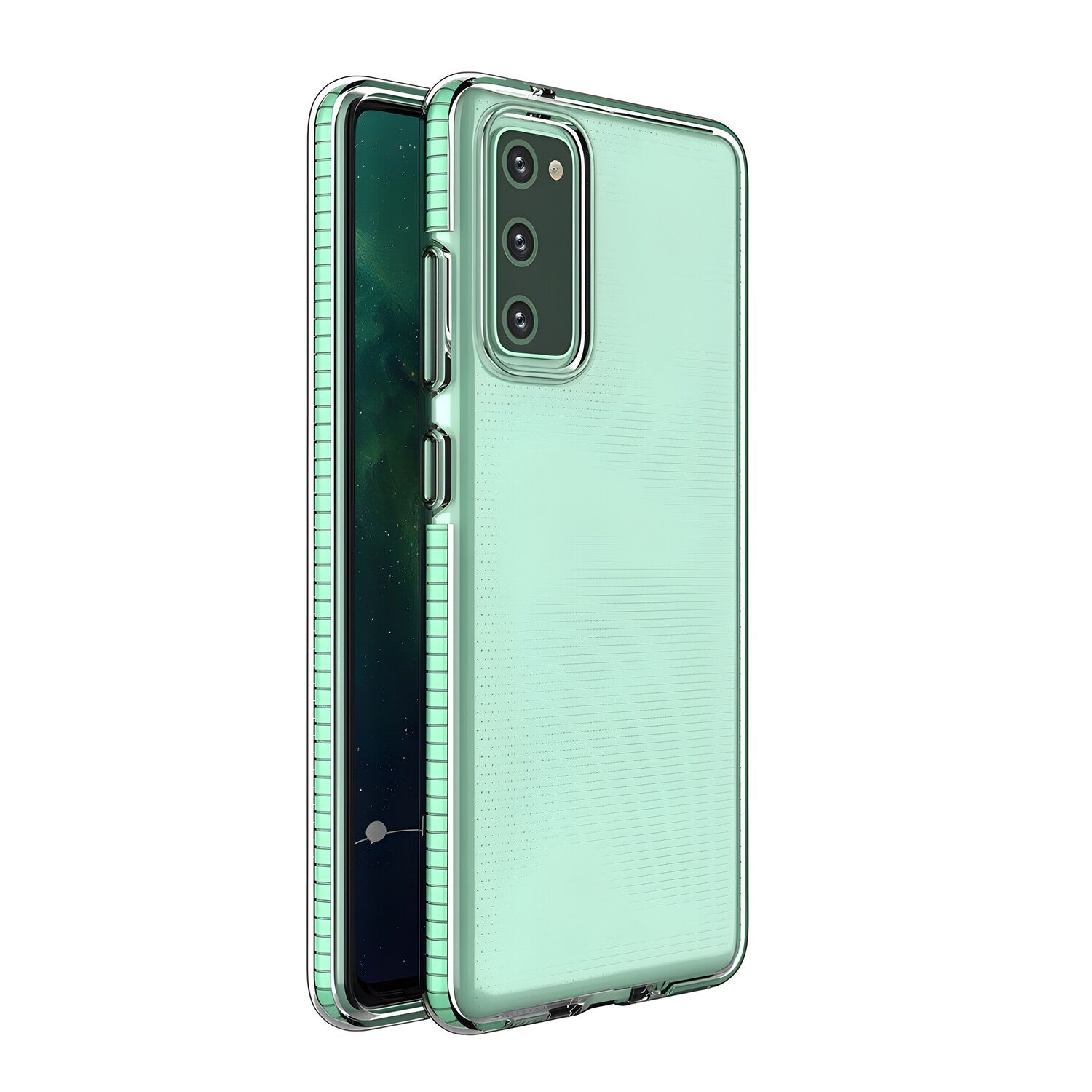 Futrola Spring clear TPU za Samsung Galaxy A72 5G - Svijetlo zelena KP8757