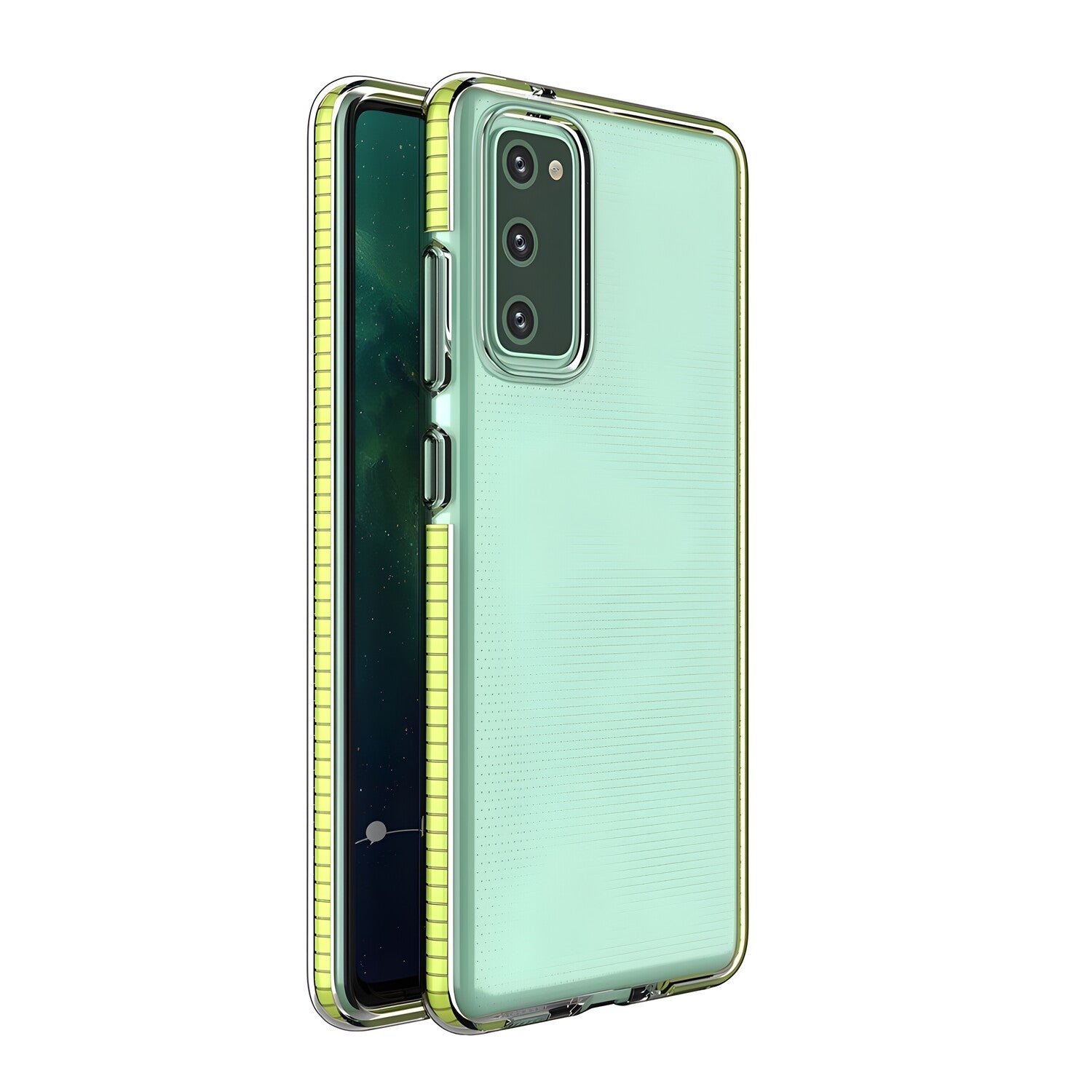 Futrola Spring clear TPU za Samsung Galaxy A72 5G - Žuta KP8760