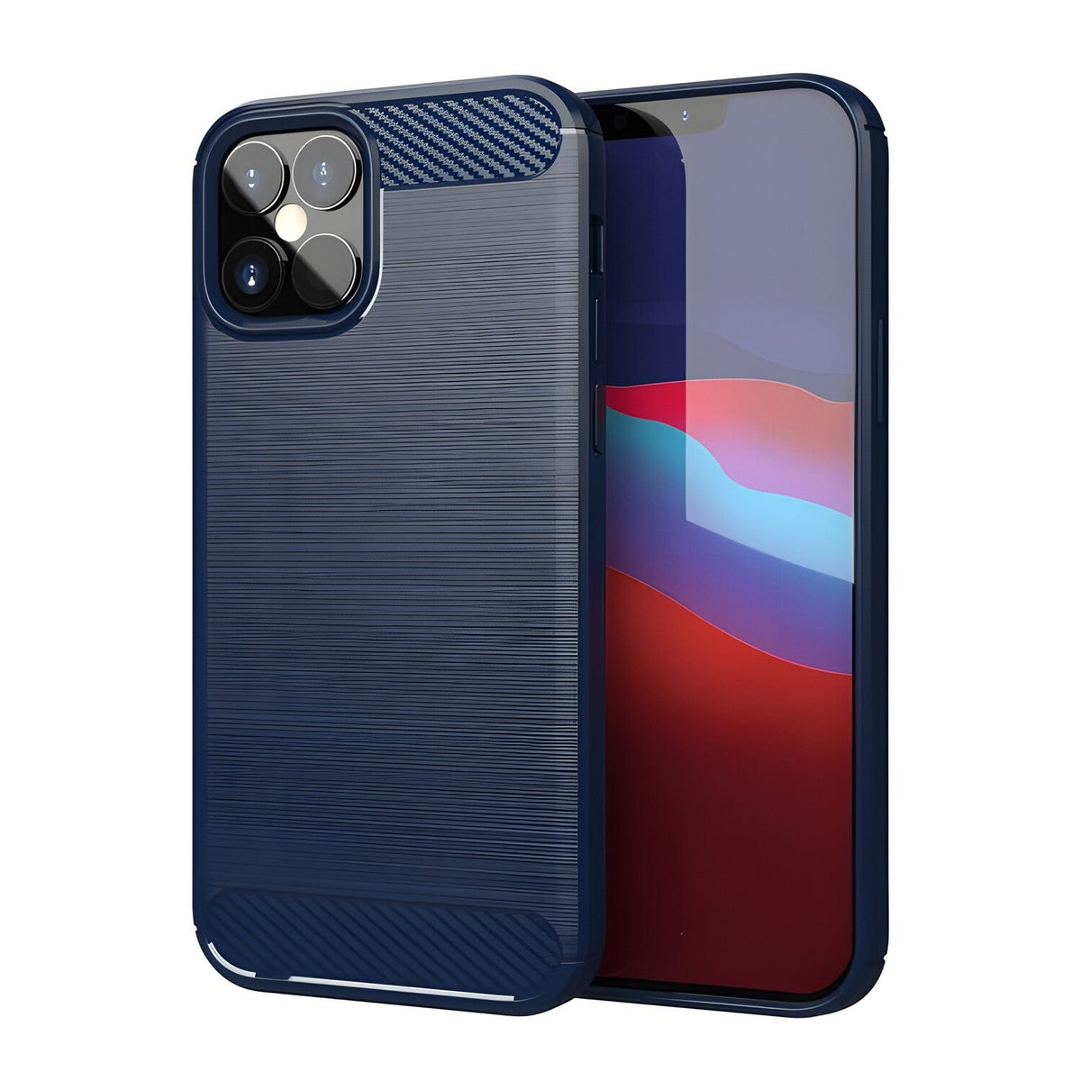Futrola Carbon Shield TPU za Apple iPhone 12 Pro/iPhone 12 - Plava