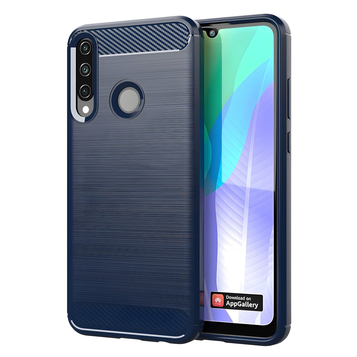 Futrola Carbon Shield TPU za Huawei Y6P - Plava