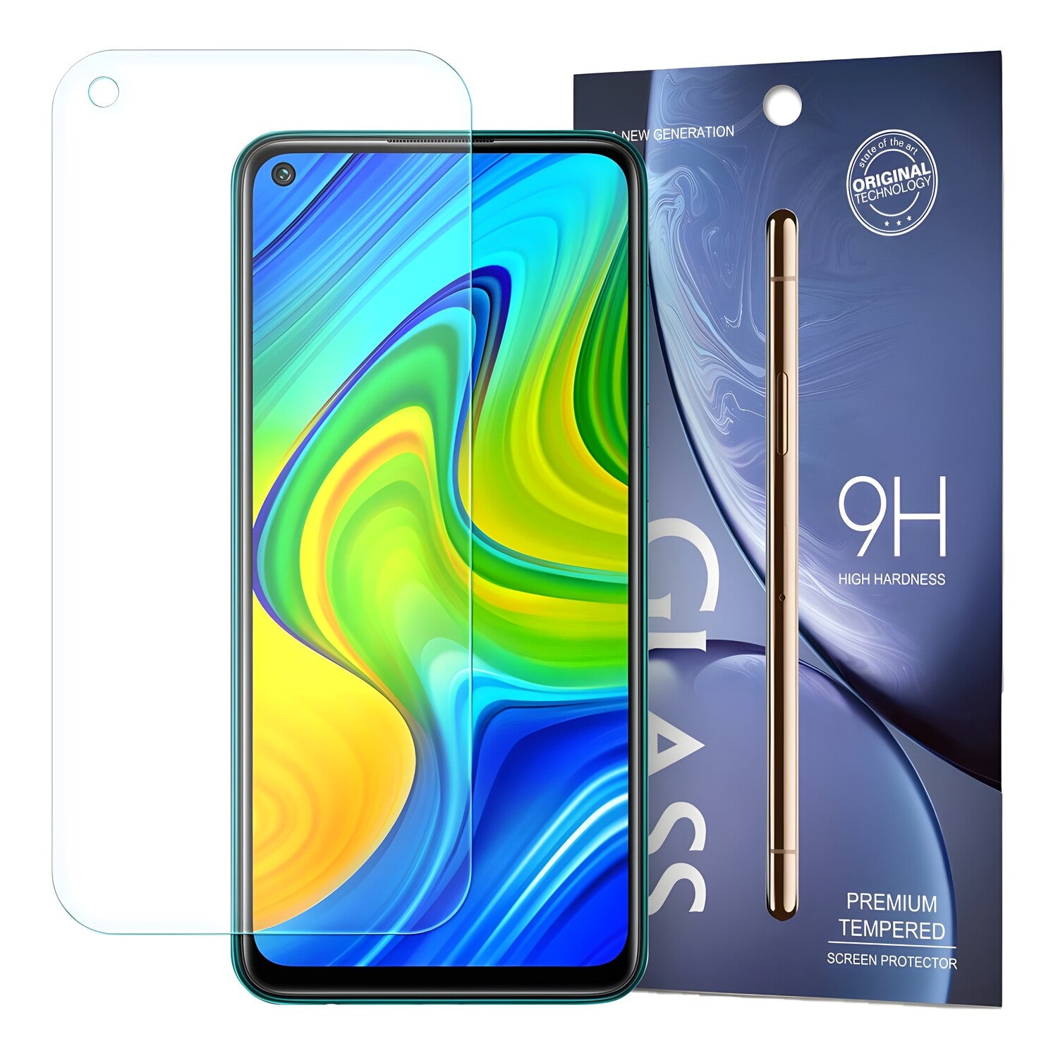 Kaljeno staklo 9H za Xiaomi Redmi Note 9T 5G - Prozirna KP9732