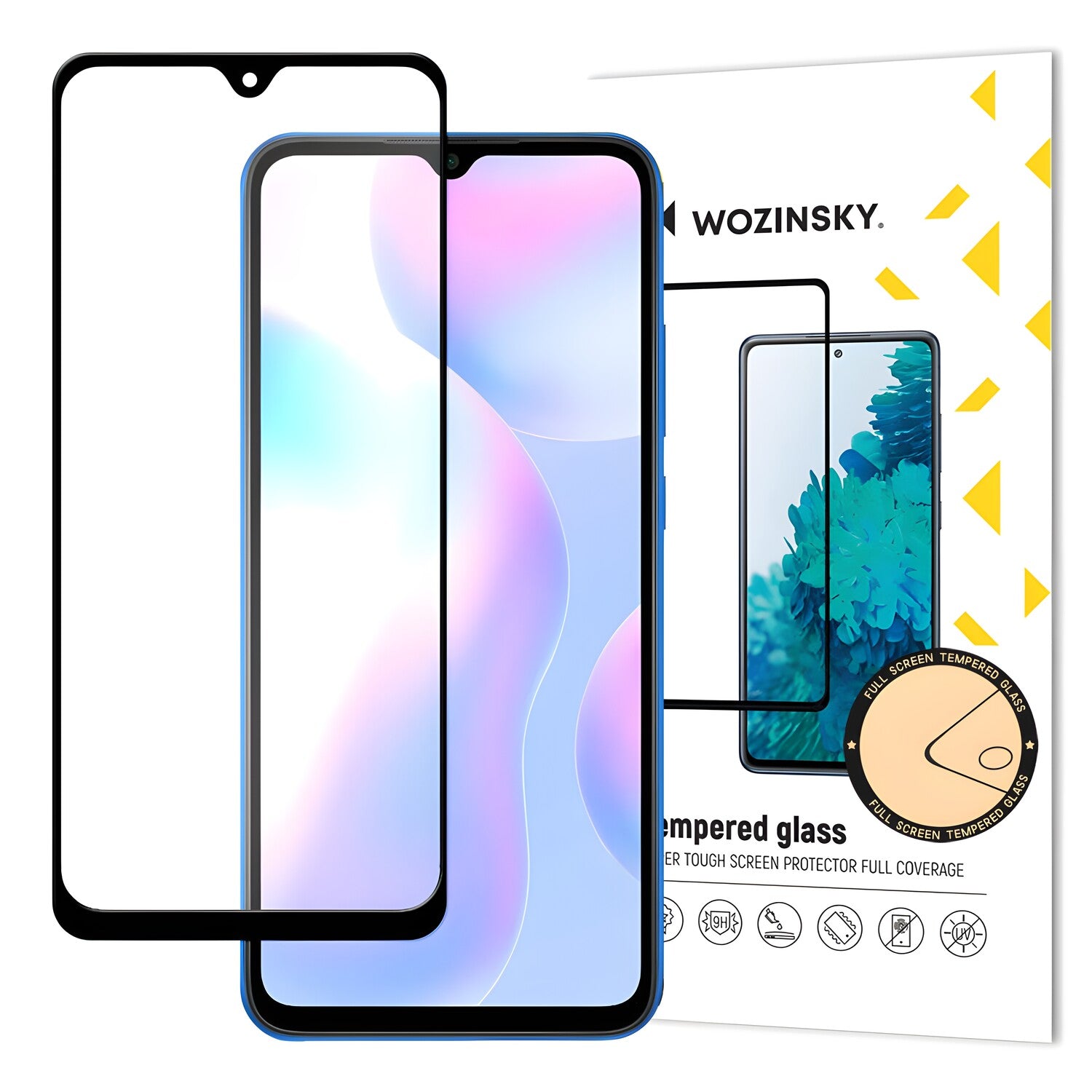 Wozinsky zaštitno kaljeno staklo za Xiaomi Redmi 9A/Redmi 9C - Crna KP10183