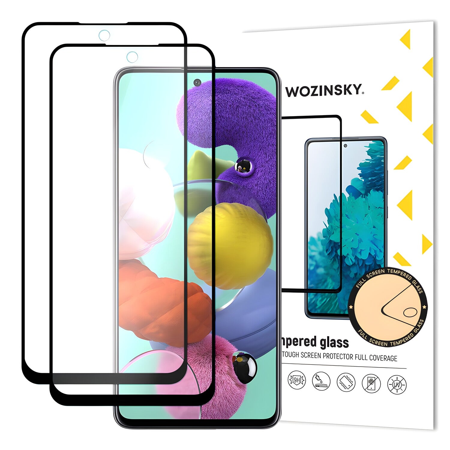 2x Wozinsky zaštitno kaljeno staklo za Samsung Galaxy A51 - Crna KP10227