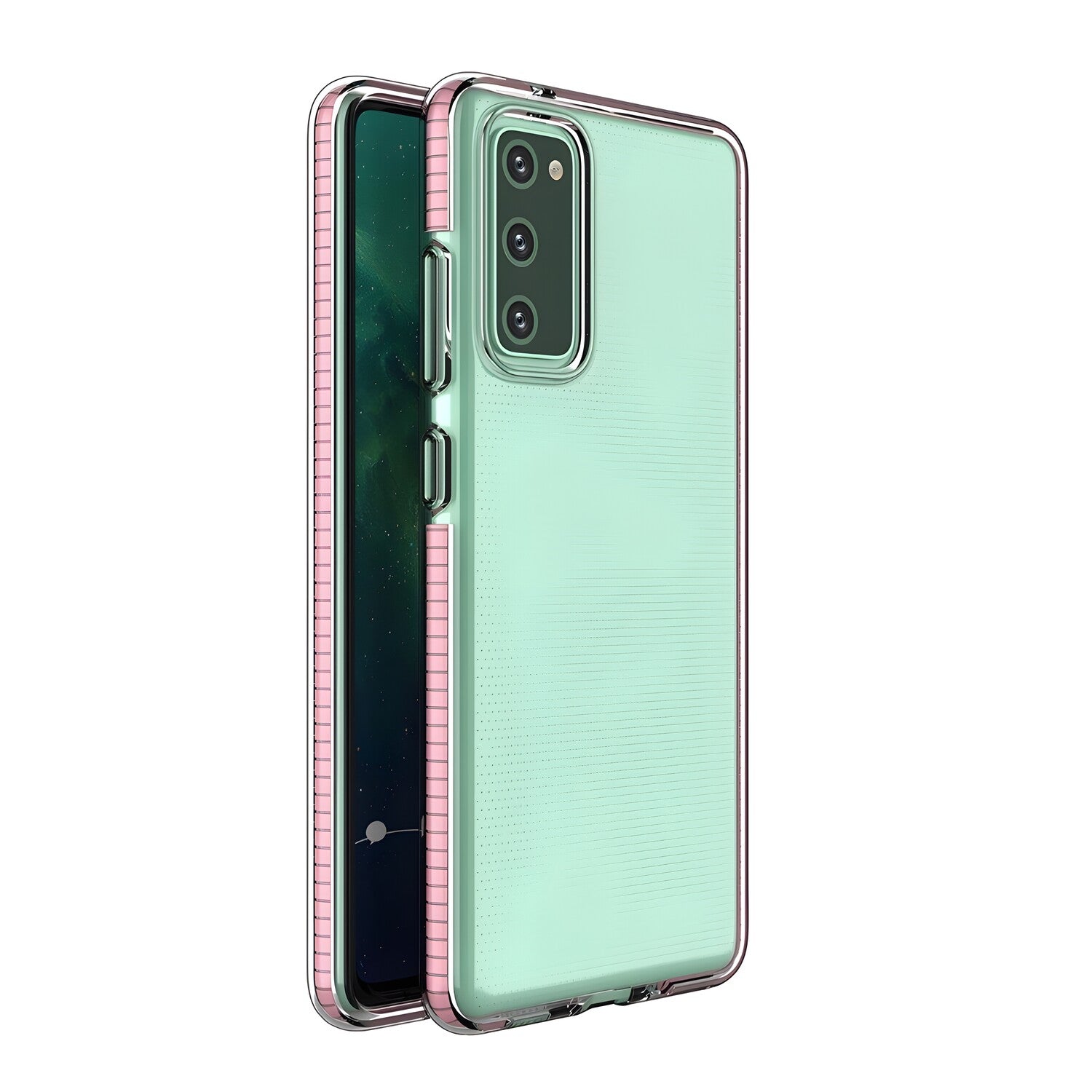 Futrola Spring clear TPU za Xiaomi Poco F3/Redmi K40/Redmi K40 Pro/Redmi K40 Pro+/Mi 11 - Svijetlo roza KP10525
