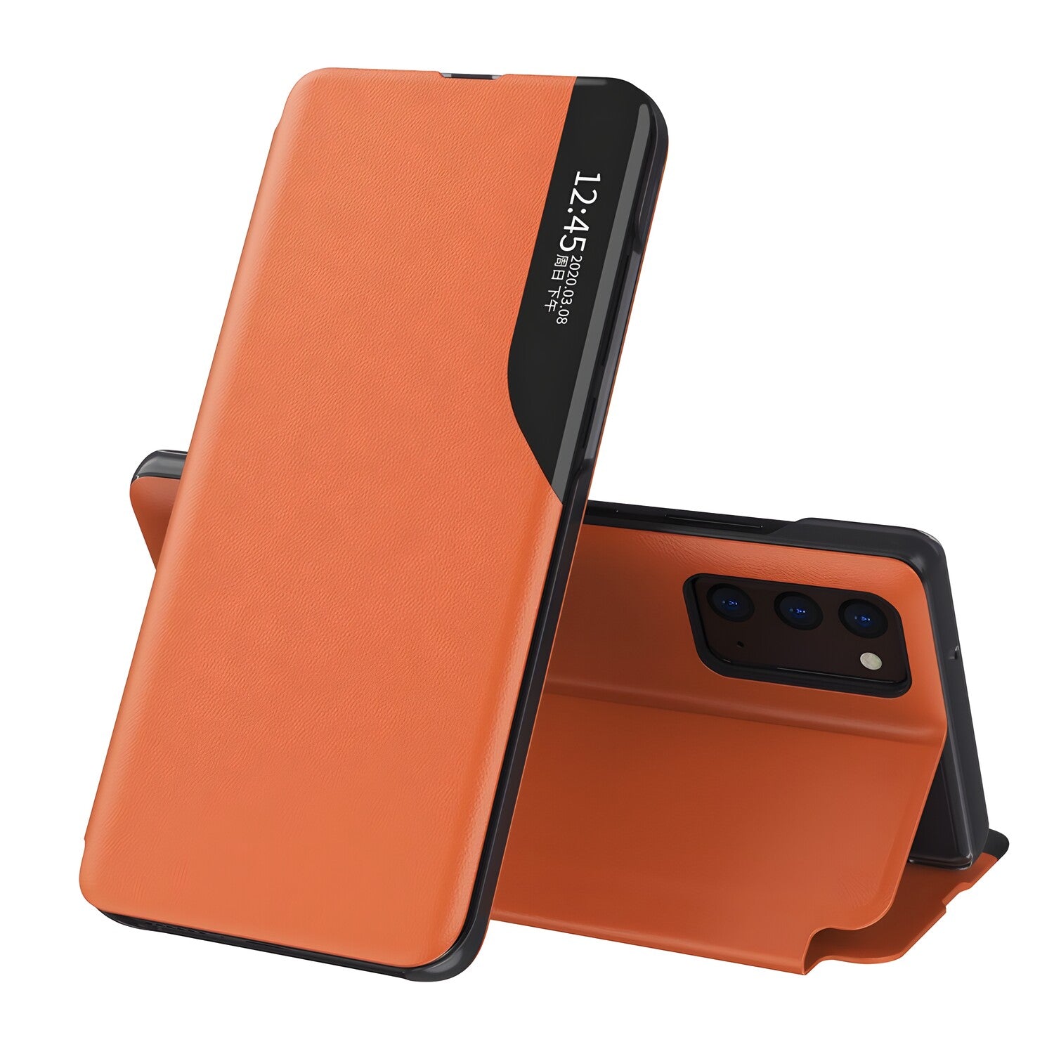 Elegantna knjižna futrola View Case za Samsung Galaxy A32 5G - Narančasta KP10866