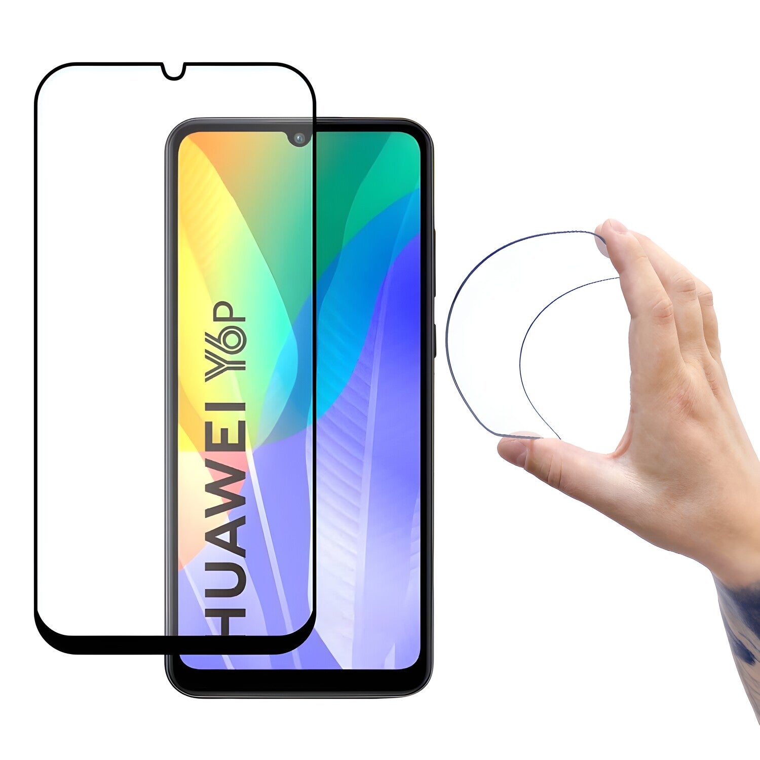 Wozinsky fleksibilno zaštitno staklo za pre Huawei Y6P - Crna KP11256