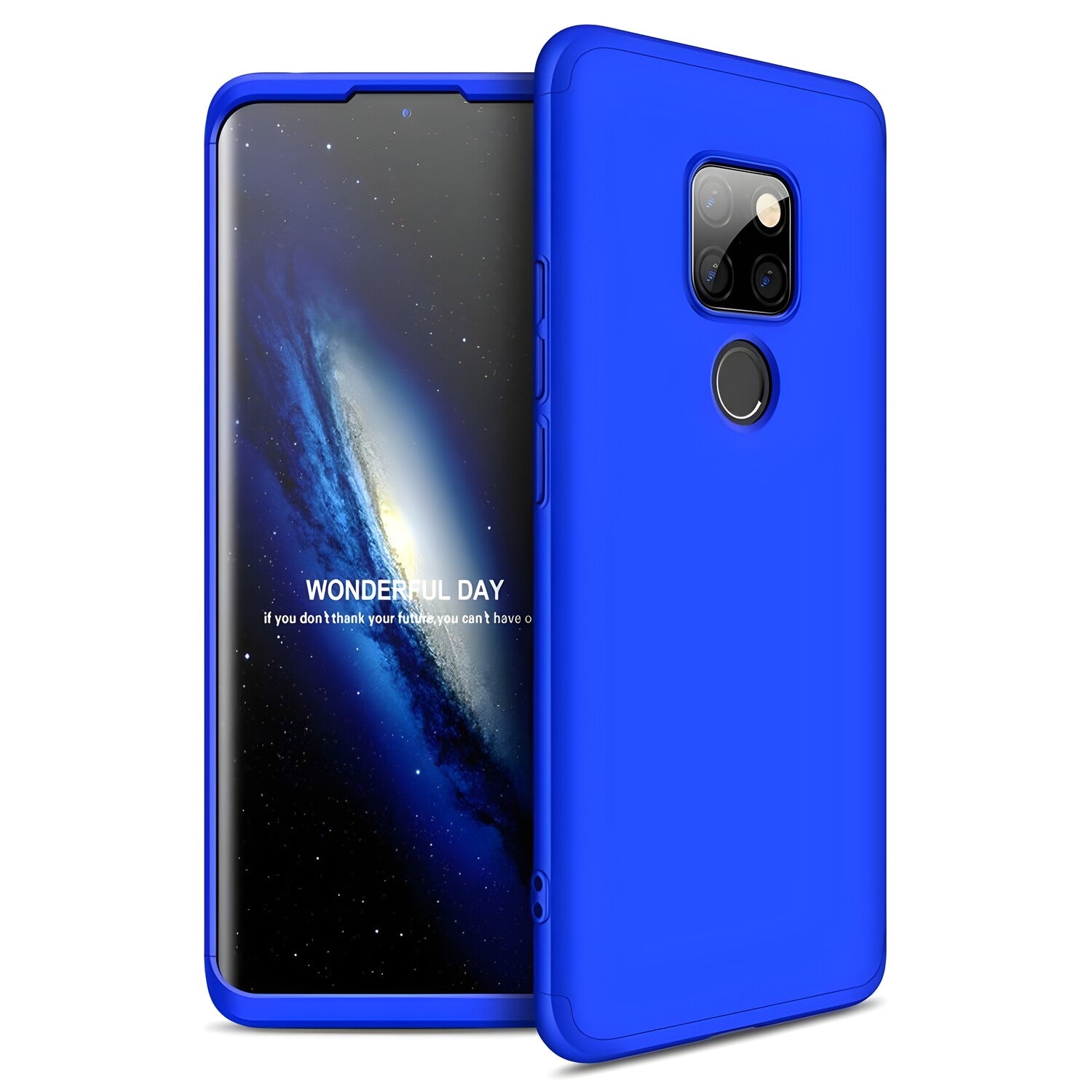 Zaštitna futrola GKK 360 - Prednji i stražnji poklopac cijelog mobitela za Huawei Mate 20 - Plava KP13196