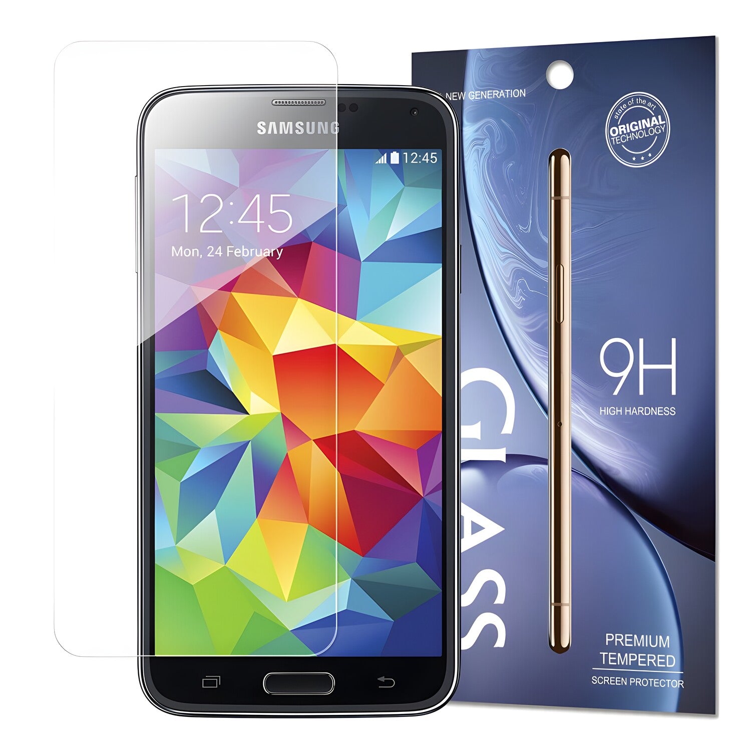 Kaljeno staklo 9H za Samsung Galaxy S5 - Prozirna KP13293