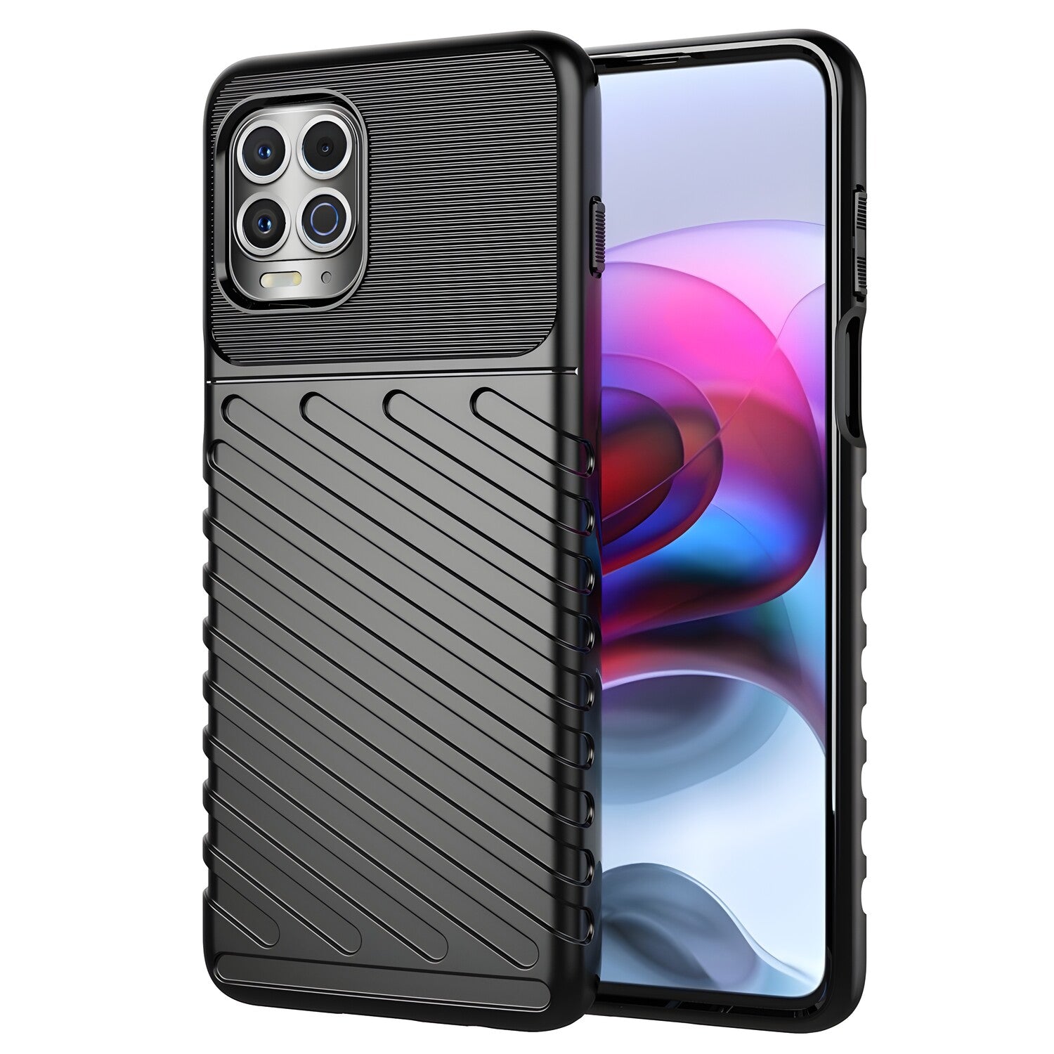 Otporna Thunder futrola za Motorola Moto G100/Edge S - Crna KP13316