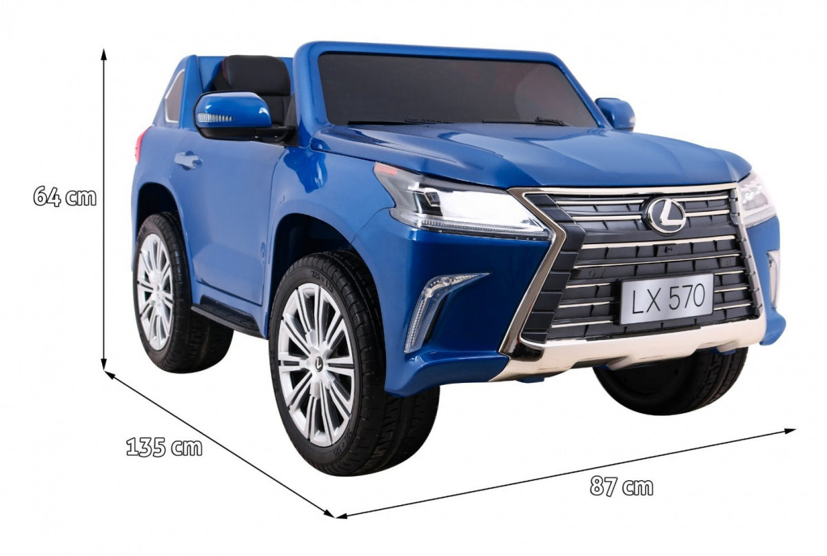 Licencirani auto na akumulator Lexus LX570 4x4 - dvosjed - plavi/lakirani