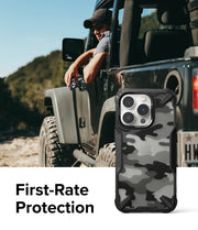 Ringke - Fusion X Design - iPhone 14 Pro Max - Camo Black