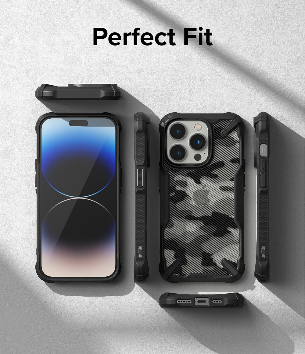 Ringke - Fusion X Design - iPhone 14 Pro Max - Camo Black