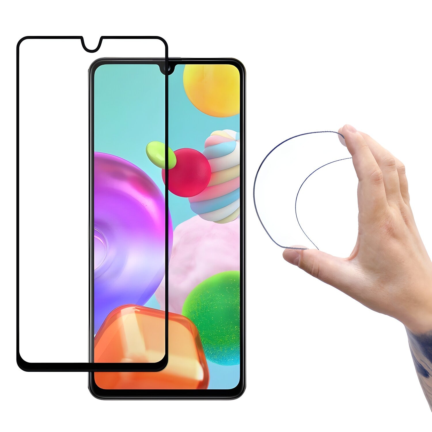 Wozinsky fleksibilno zaštitno staklo za pre Samsung Galaxy A41 - Crna KP22033