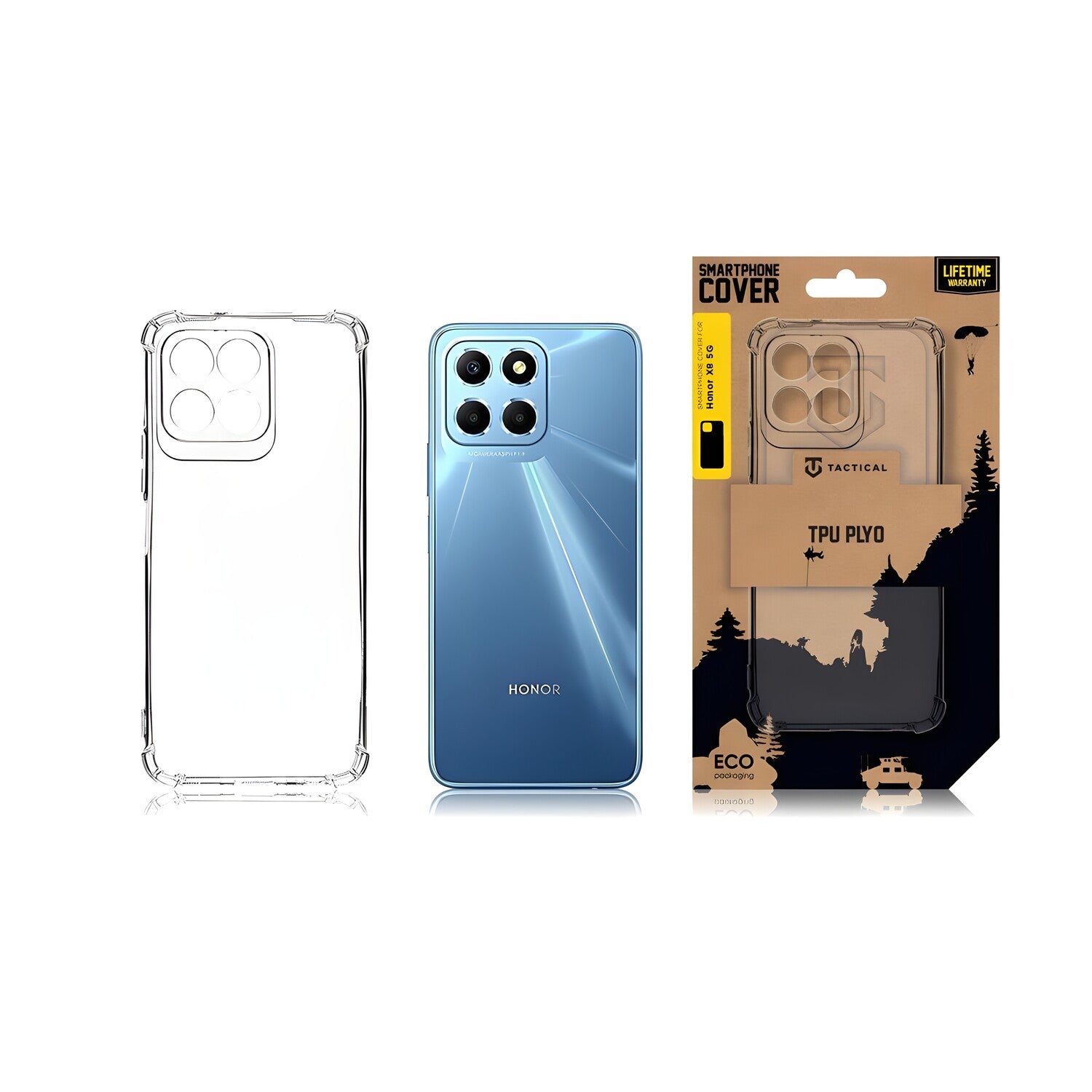 Tactical TPU futrola za Honor X8 5G/X6 4G/70 Lite - Prozirna KP22820