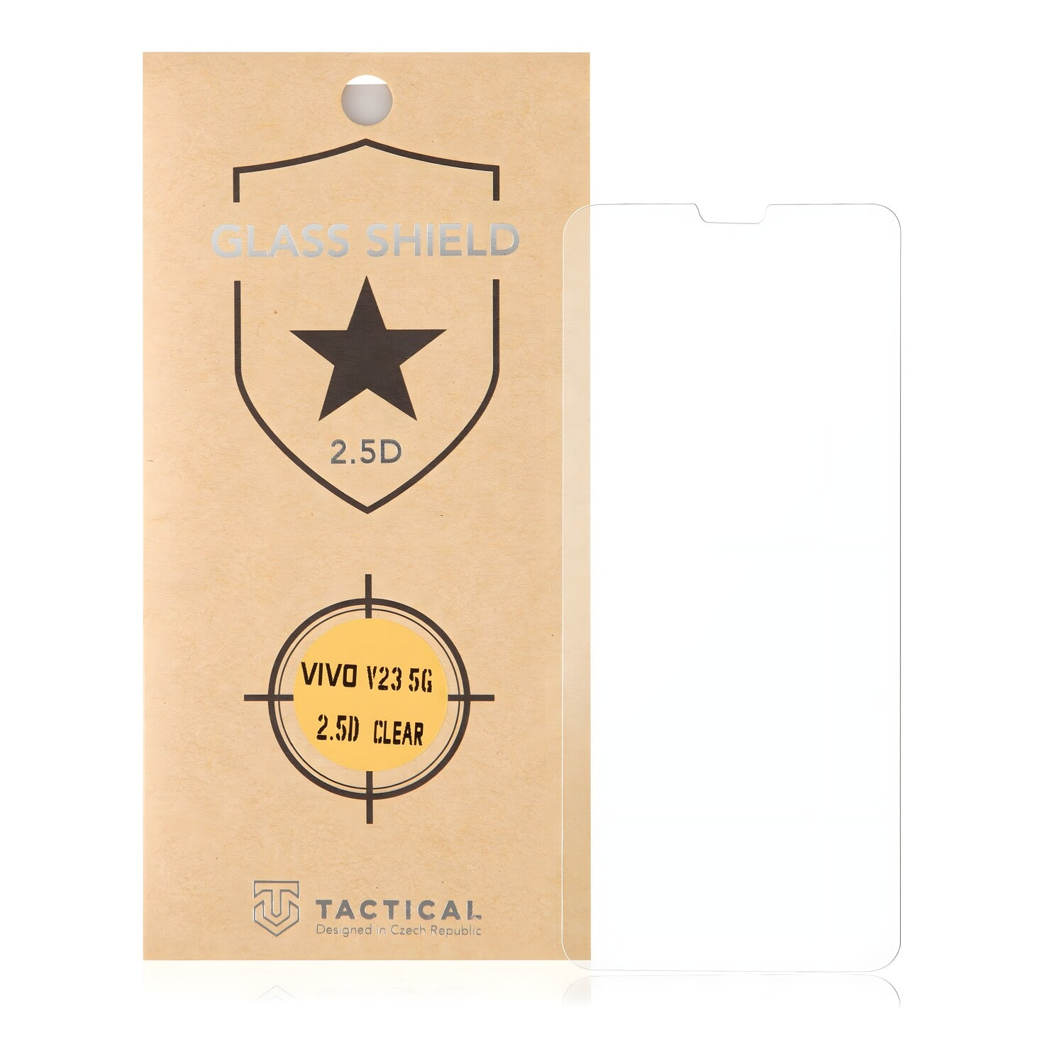 Tactical Glass Shield 2.5D staklo za Vivo V23 5G - Prozirna KP22826
