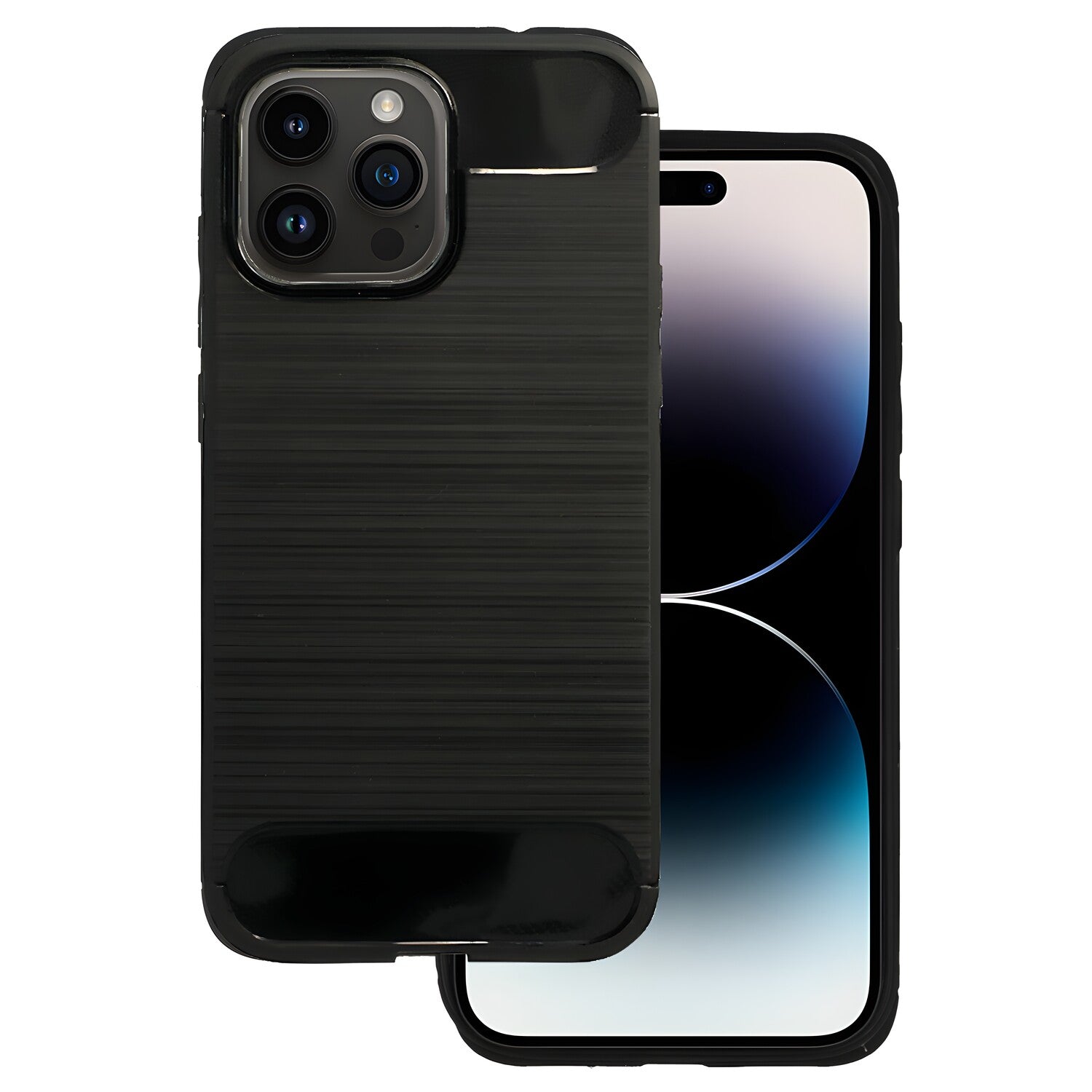 Futrola Carbon Shield TPU za Apple iPhone 14 Pro Max - Crna KP23470