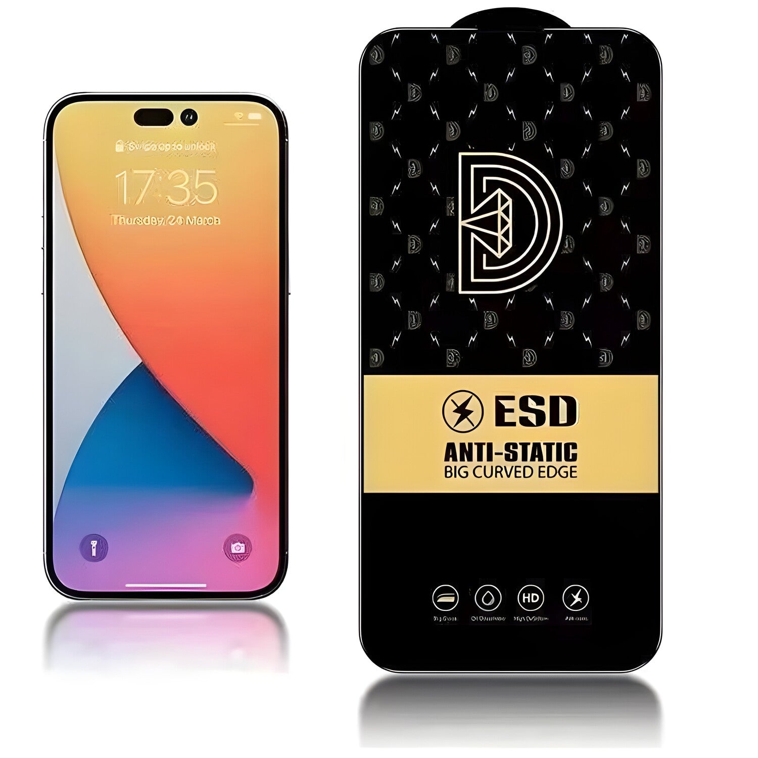Diamond antistatičko kaljeno staklo za Apple iPhone 12 Mini - Crna KP24202