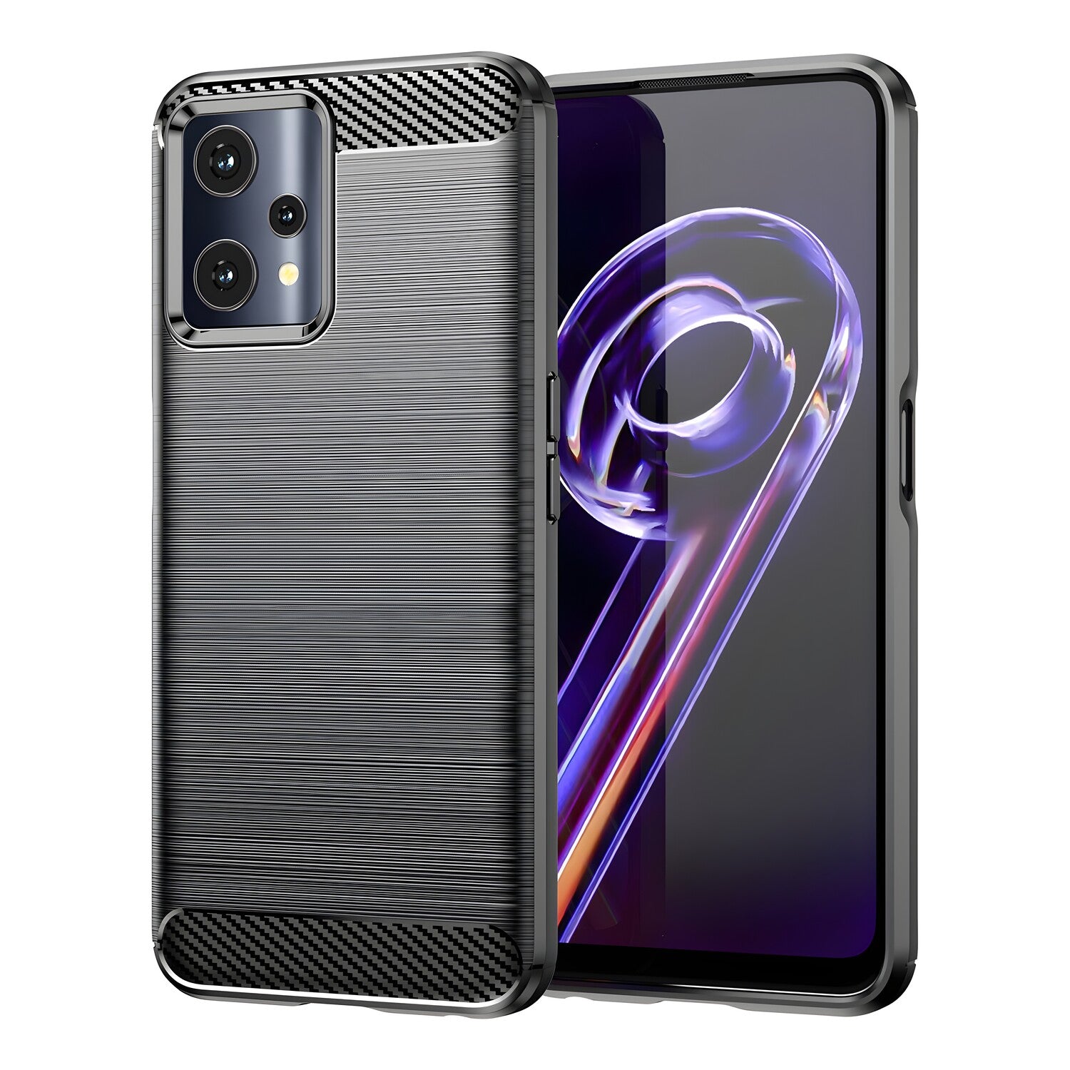 Futrola Carbon Shield TPU za Realme 9 Pro - Crna KP24306