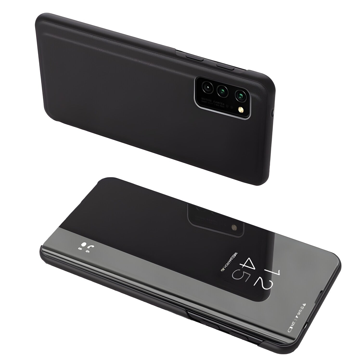 Futrola Clear View za Oppo A91/F15/Reno3 - Crna KP24394