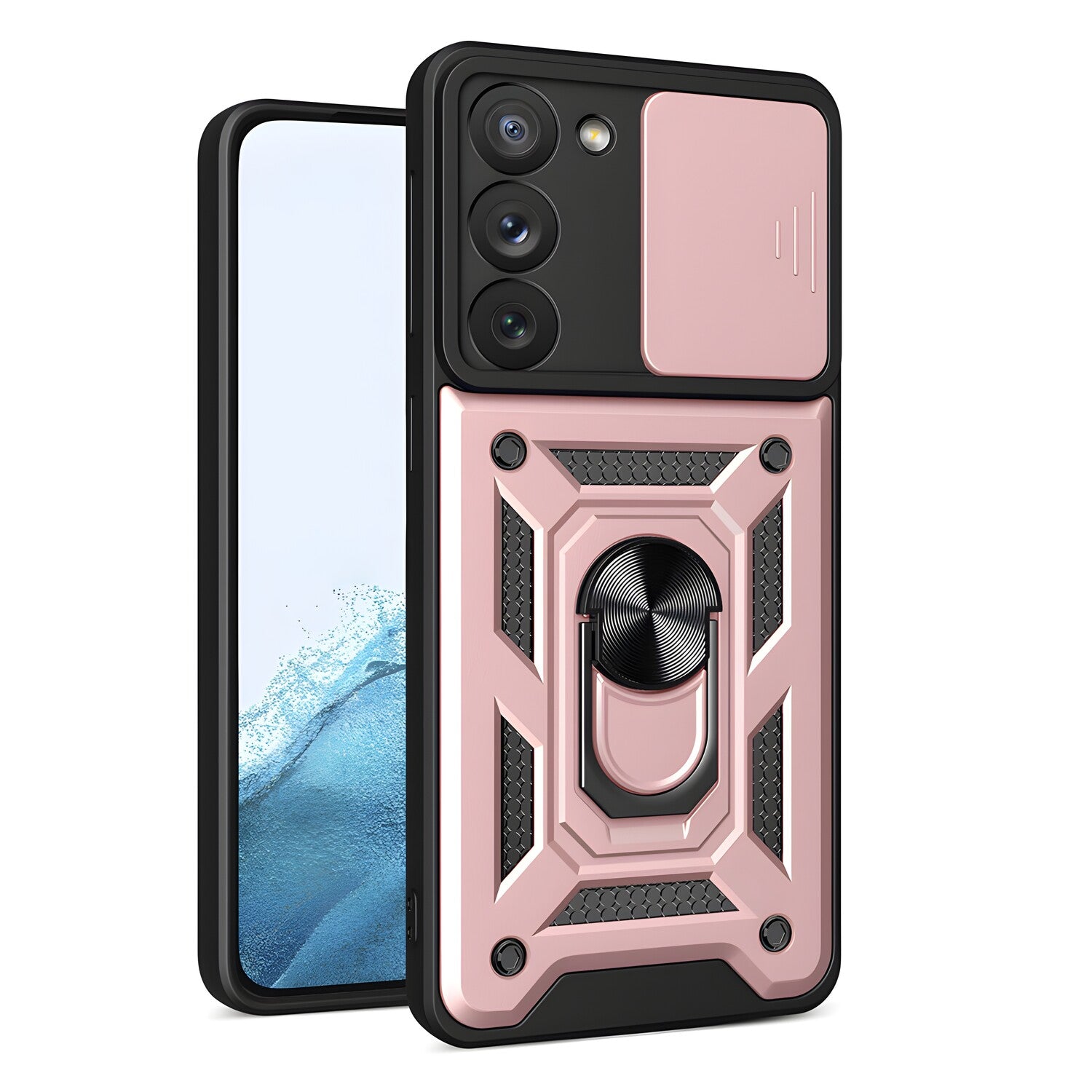 Hybrid Armor Camshield za Samsung Galaxy S23 - Roza KP24903