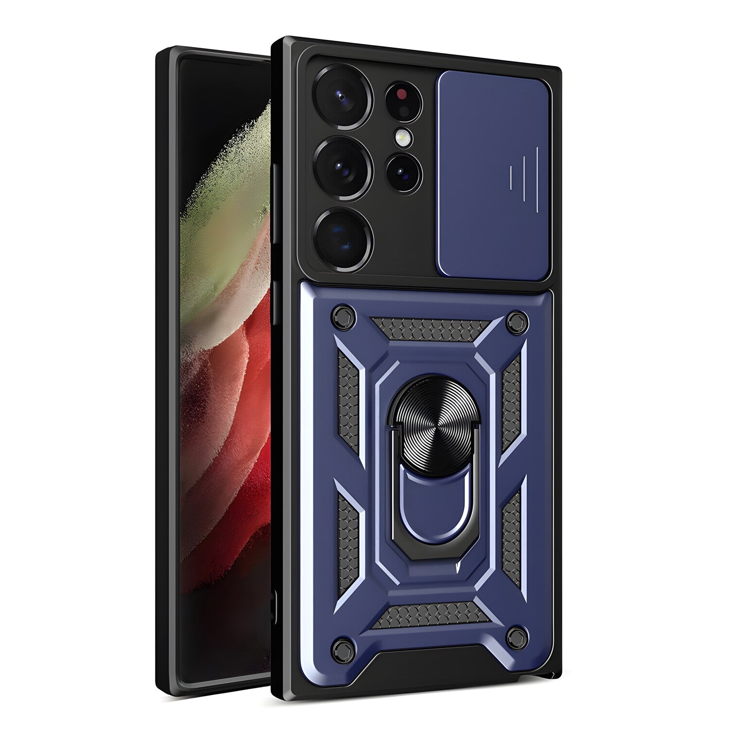 Hybrid Armor Camshield za Samsung Galaxy S23 Ultra - Tamno plava KP24933