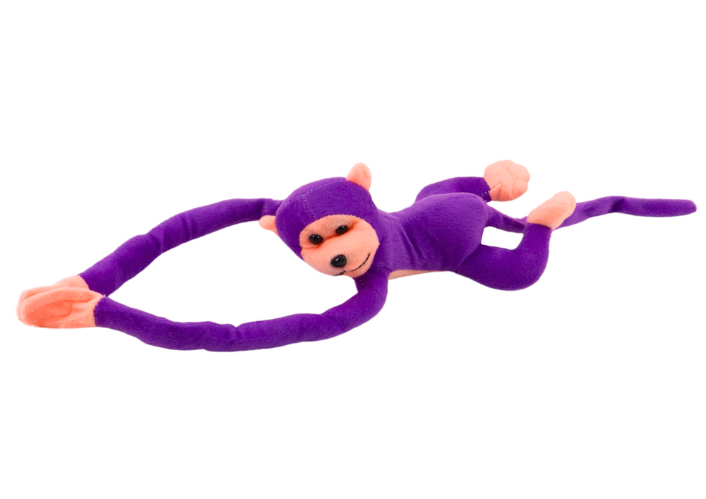 Plišana igračka majmun sa zvučnim efektima 60 cm - ljubičasta