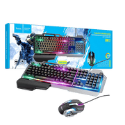 hoco. Tipkovnica+miš, gaming set, RGB osvjetljenje, USB - GM12