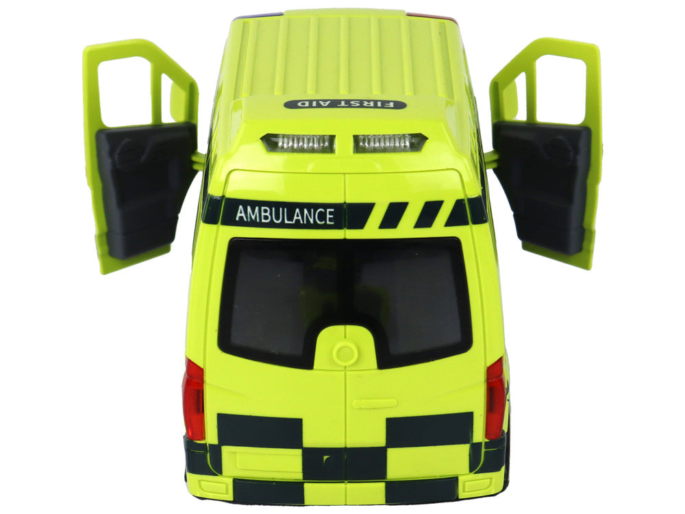 Remote Controlled Yellow Ambulance With Lights