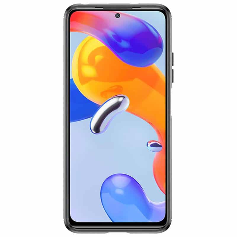 Techsuit - Carbon Silicone maska za Xiaomi Redmi Note 11 Pro 4G / Note 11 Pro 5G/ Note 12 Pro 4G/LTE - crna