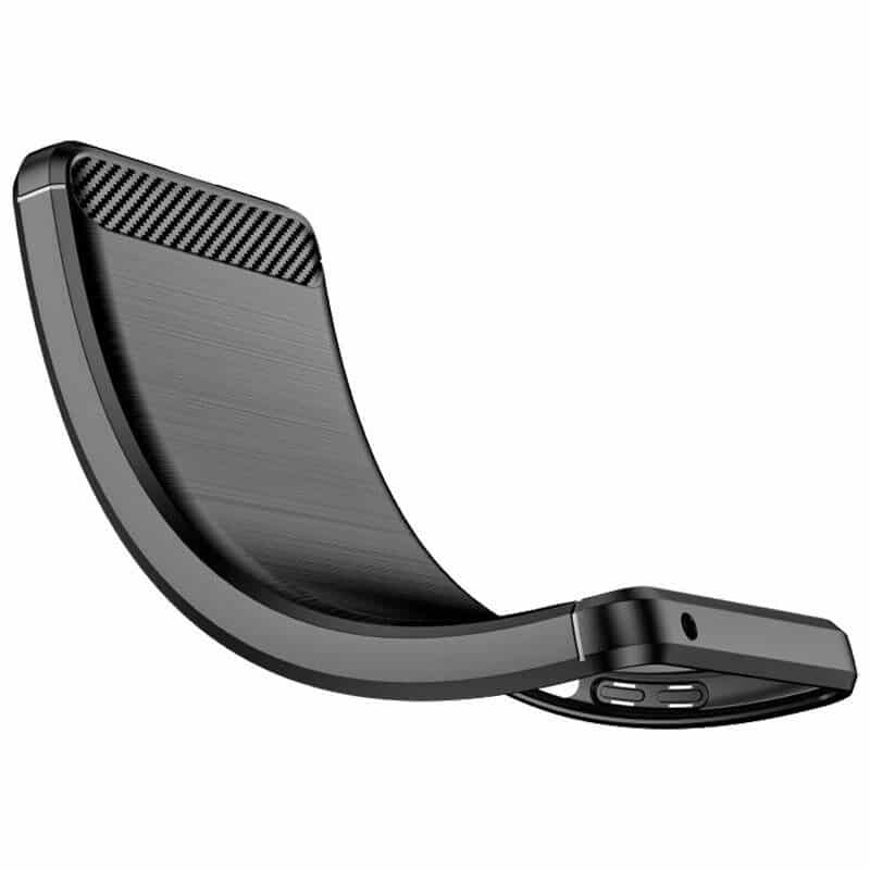 Techsuit - Carbon Silicone maska za Xiaomi Redmi Note 11 Pro 4G / Note 11 Pro 5G/ Note 12 Pro 4G/LTE - crna