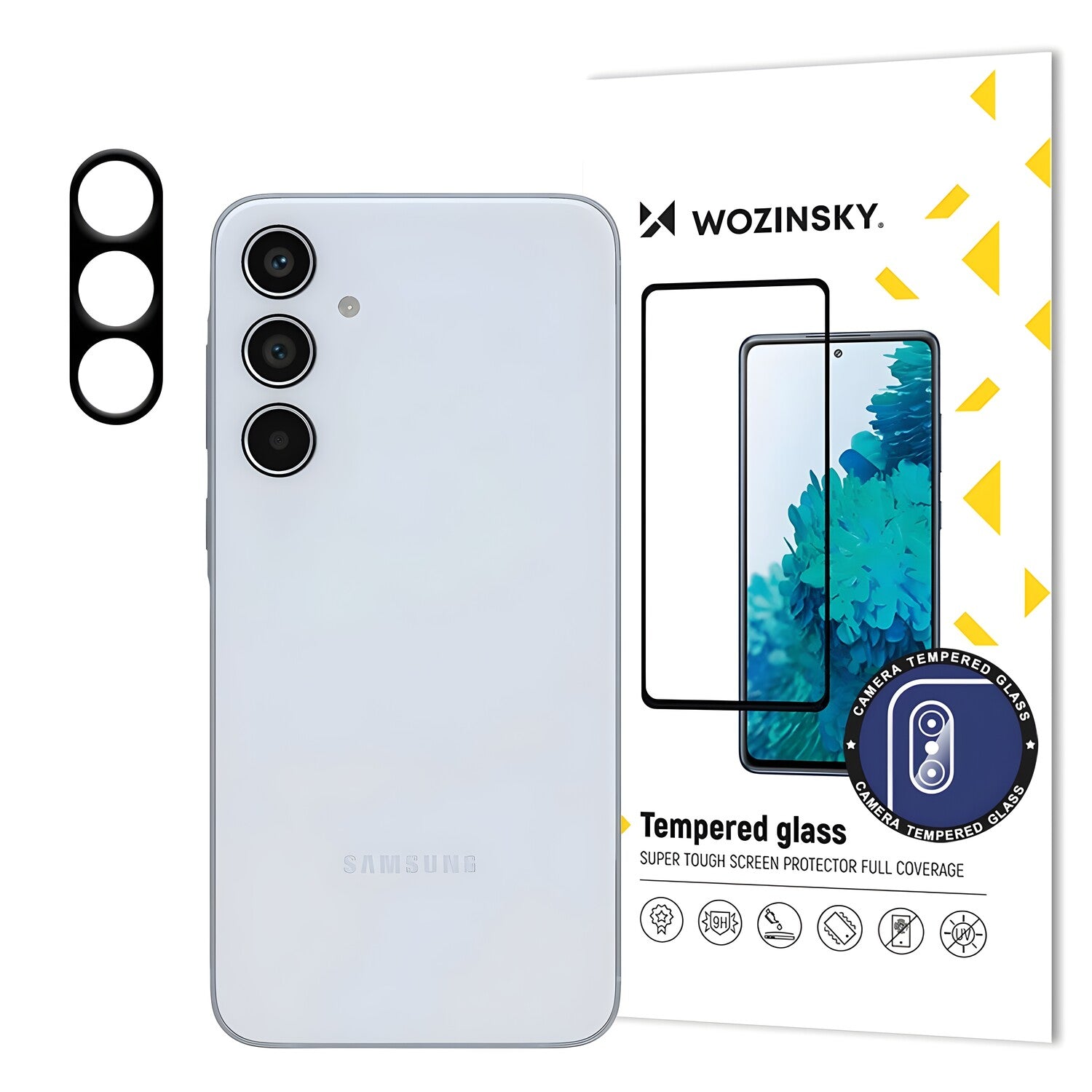 Wozinsky kaljeno staklo za kameru 9H za Samsung Galaxy A35 - Crna KP32885