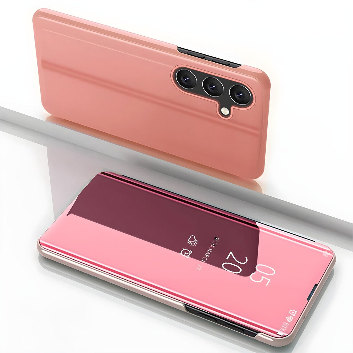 Futrola Clear View za Samsung Galaxy S24 FE - Roza