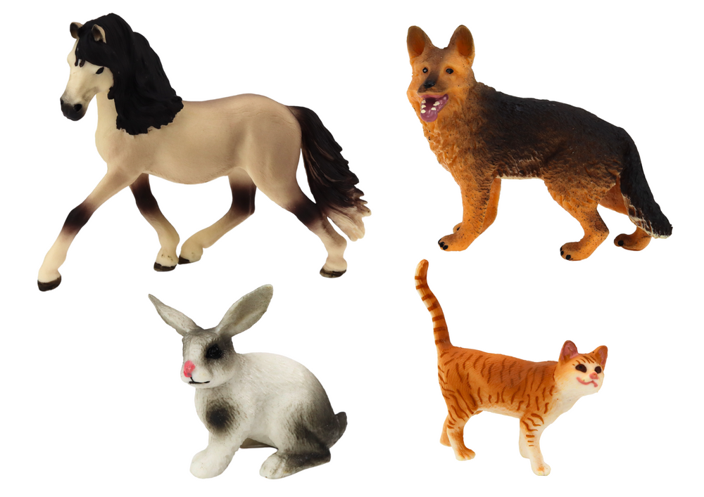 Set figurica 4u1 - konj, pas, zec, mačka
