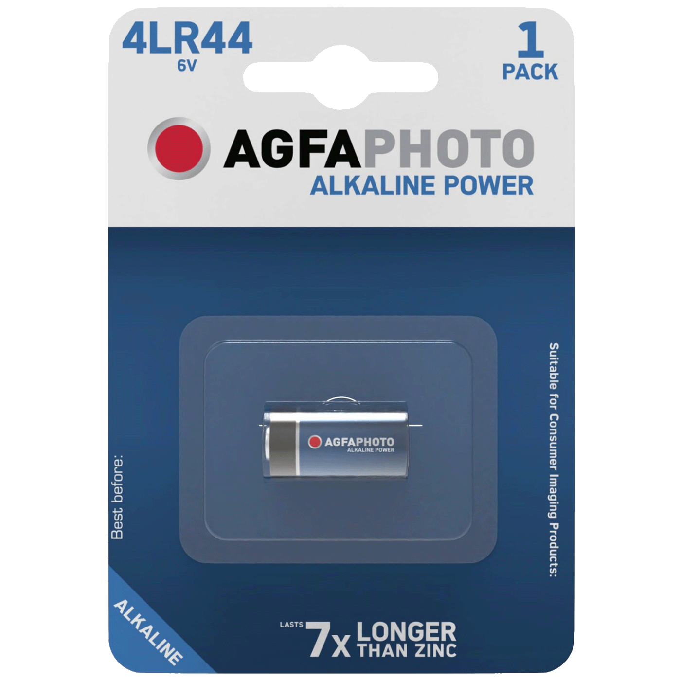 AgfaPhoto Baterija alkalna, za alarm, 6 V, blister pak. 1 kom. - 4LR44 B1