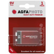 AgfaPhoto Zinc baterije, 6F22, 9 V, blister 1 kom. - 9V B1