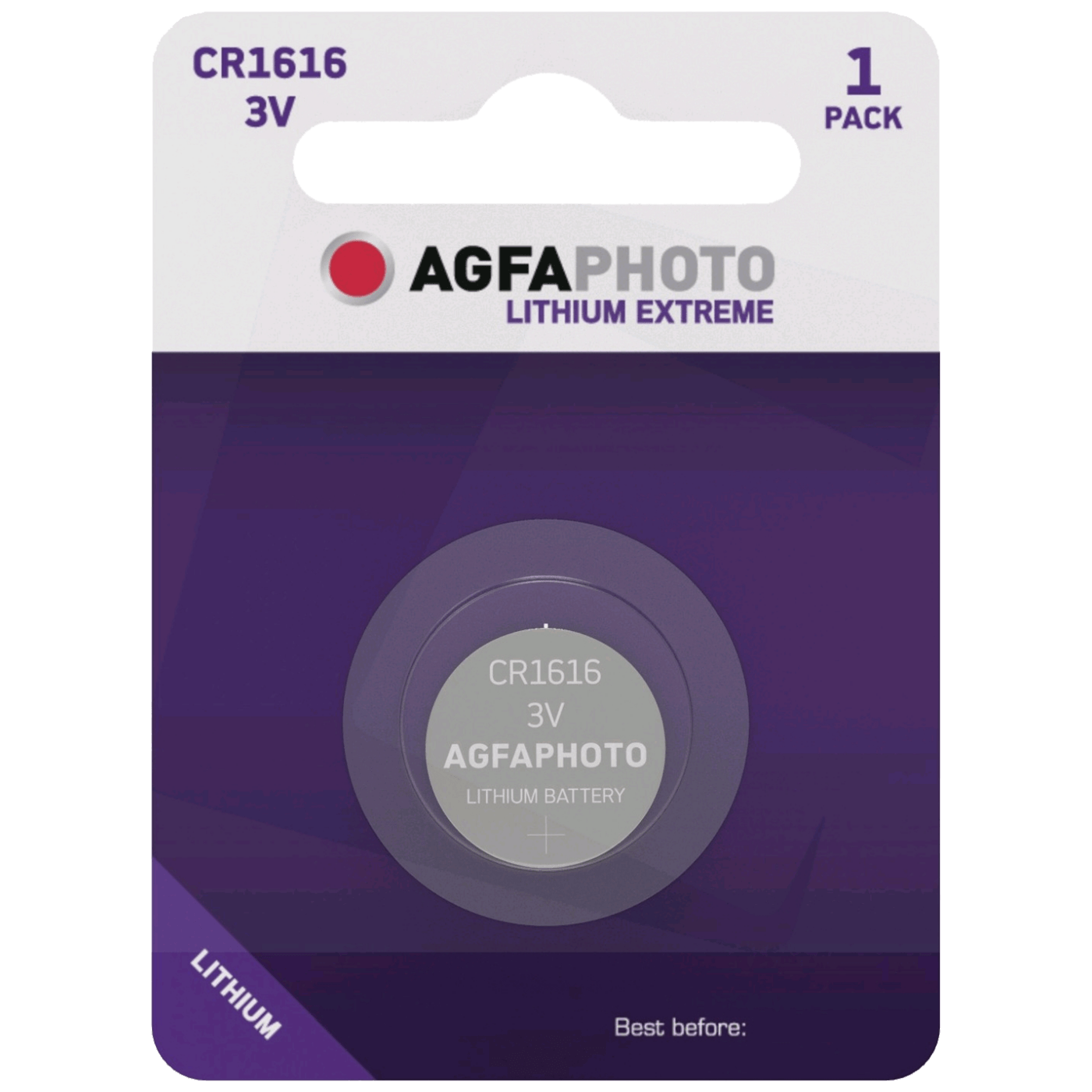 AgfaPhoto Baterija litijska, CR1616, 3V, dugmasta, blister 1 kom. - CR1616 B1
