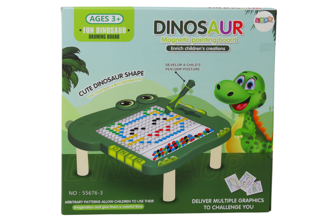 Edukativna magnetna ploča Dinosaur Puzzle - zelena