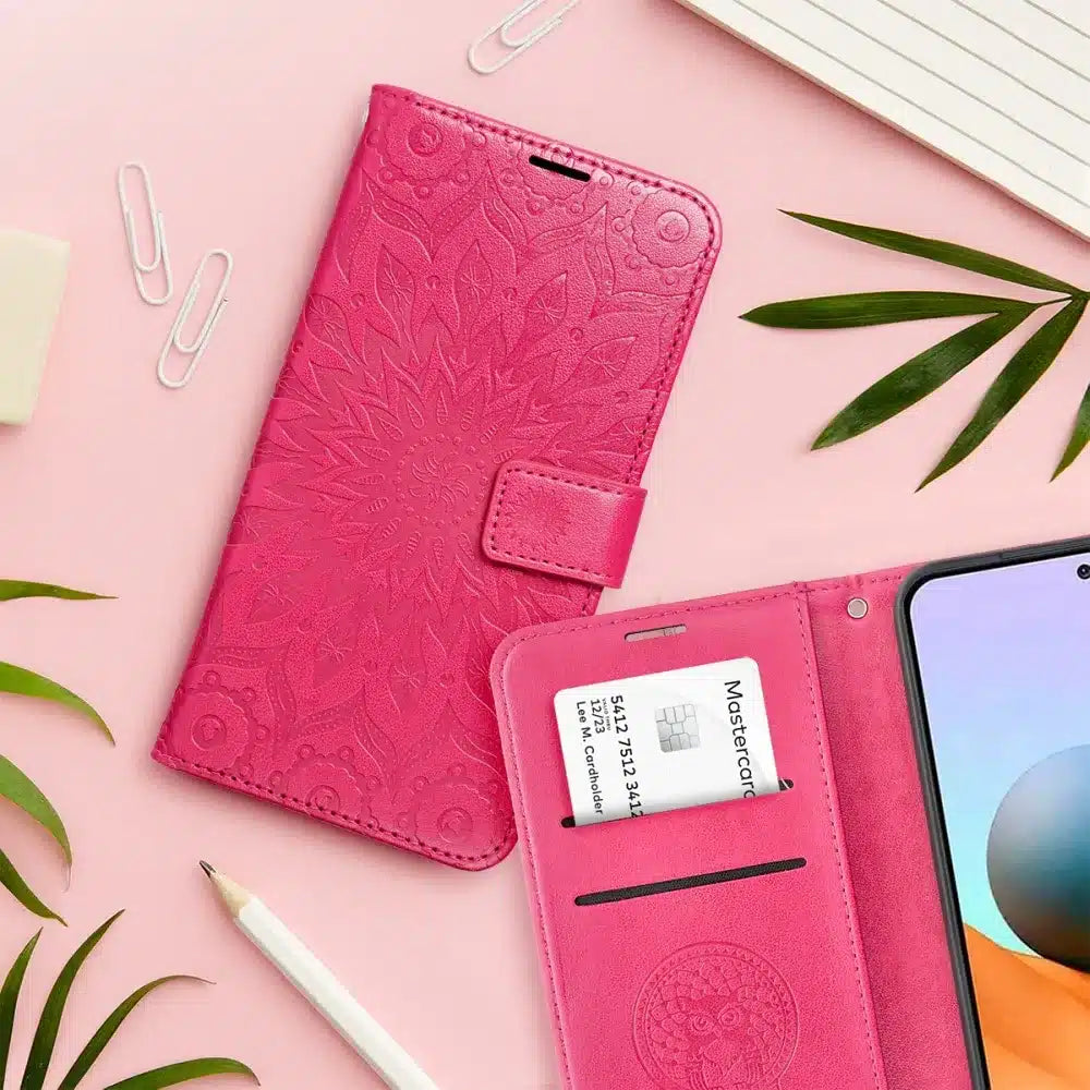 MEZZO Book case preklopna torbica za SAMSUNG GALAXY A13 4G mandala magenta